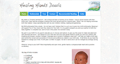 Desktop Screenshot of healinghandsdoula.com